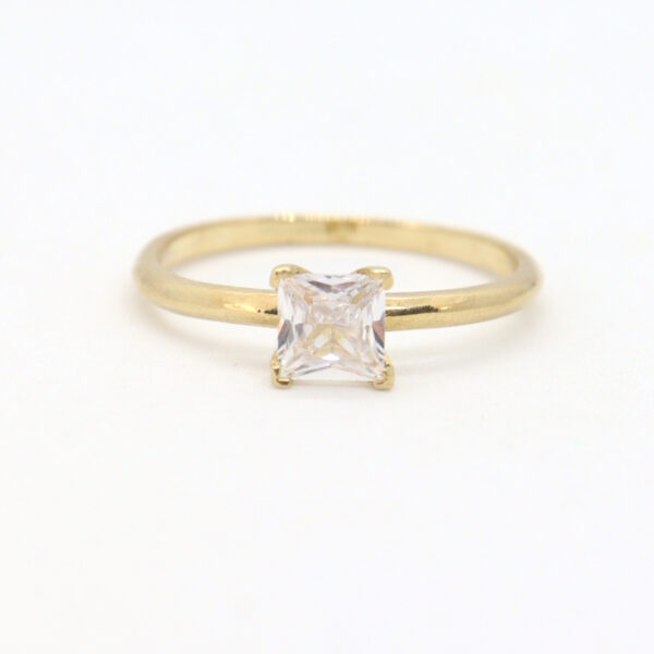 anillo de compromiso sutil princesa