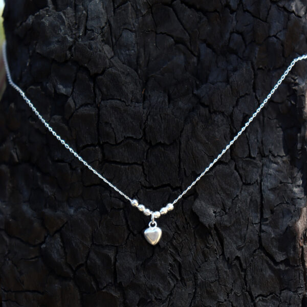 Gargantilla plata 925 Corazón chico